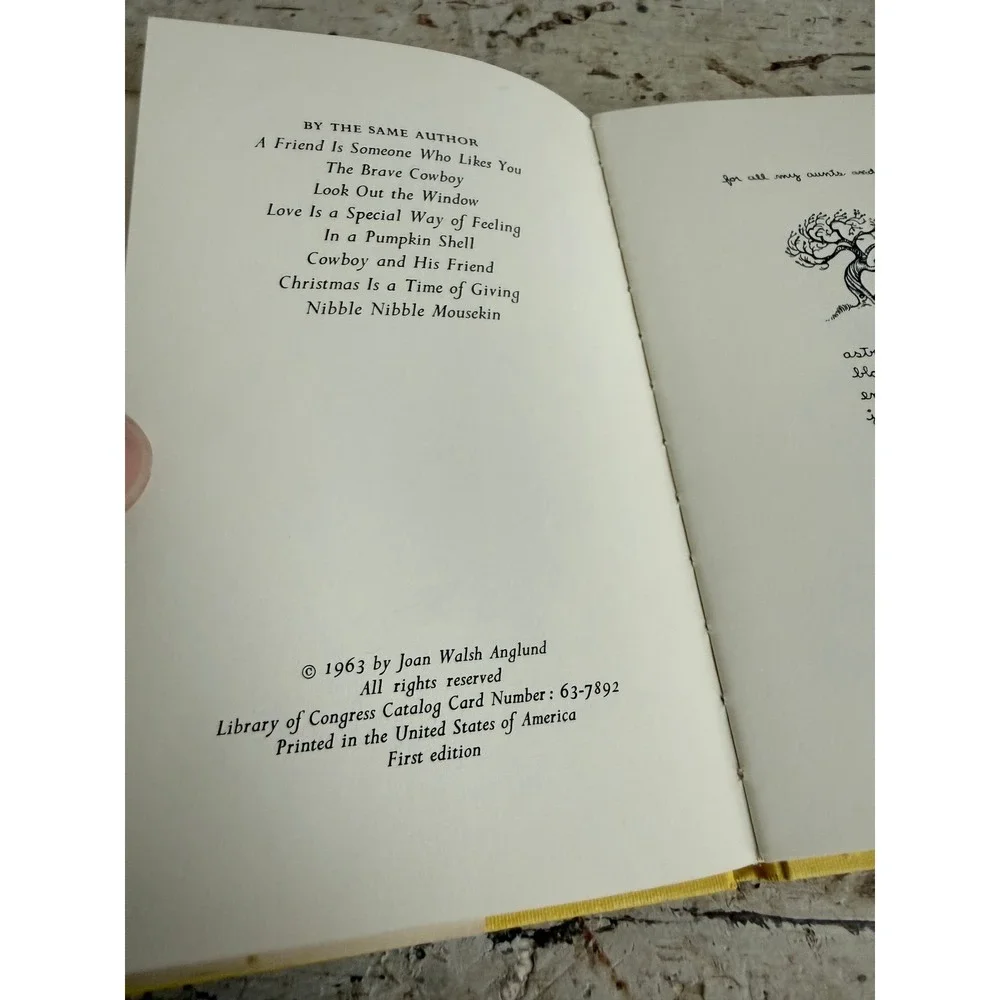 Joan Walsh Anglund Vintage Book Lot of 4 Hardcover First Editions 1960s MCM